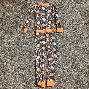 Millie & Roo Pumpkin Print Pajama Set